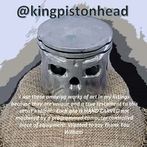 Piston Skull Art by @kingpistonhead